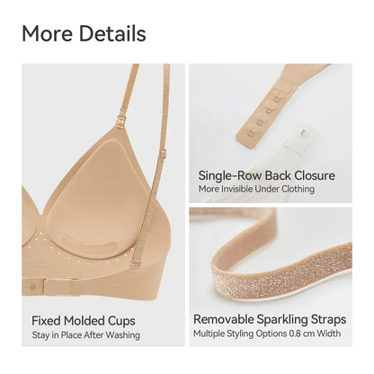 Low-Back Seamless Convertible Demi Bra