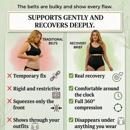 High-waisted postpartum shaping underwear— 360° Compression