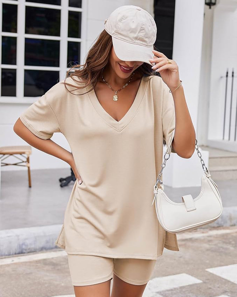 Casual Vibe Comfy Oversized 2-Piece Lounge Set