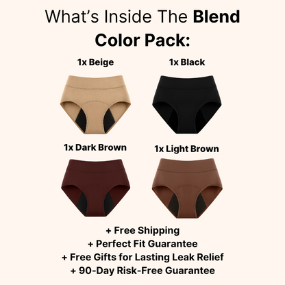 timboc 100% Leak-Proof Underwear That Won't Let You Down for Women 60+ (4-Pack)