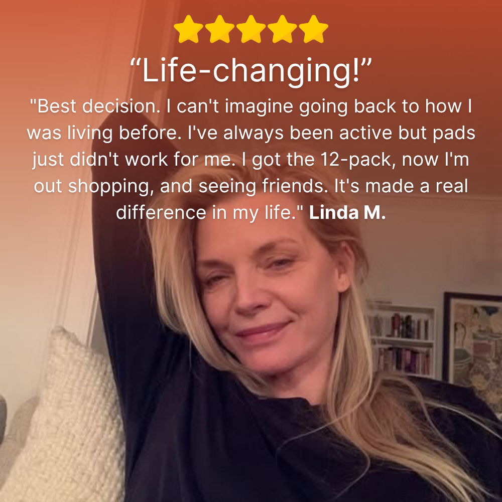 timboc 100% Leak-Proof Underwear That Won't Let You Down for Women 60+ (4-Pack)