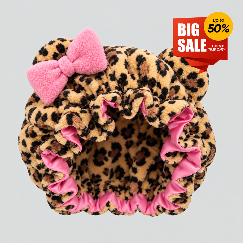 Leopard Stripe Bow Headband
