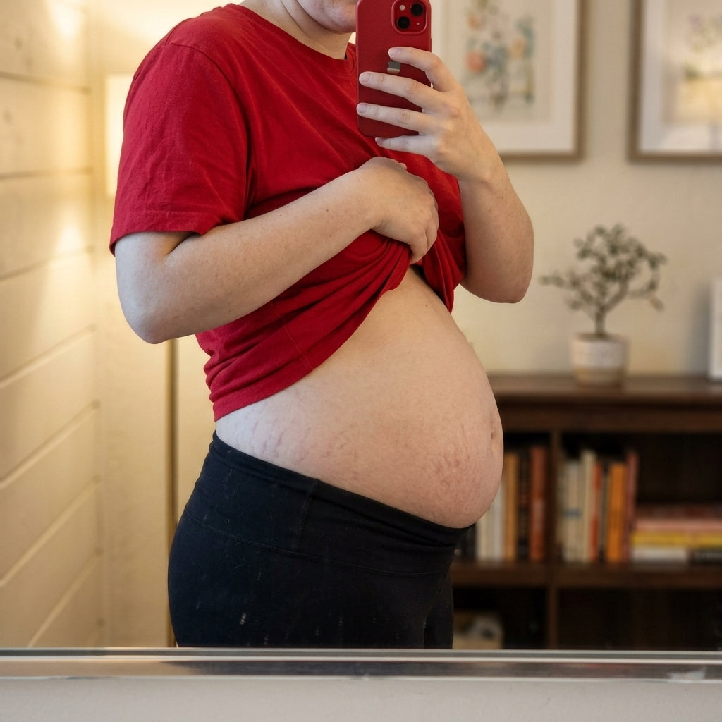 Real postpartum belly