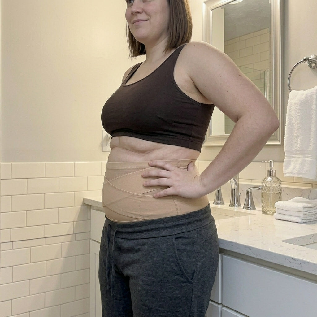 Woman wearing Timboc under clothes