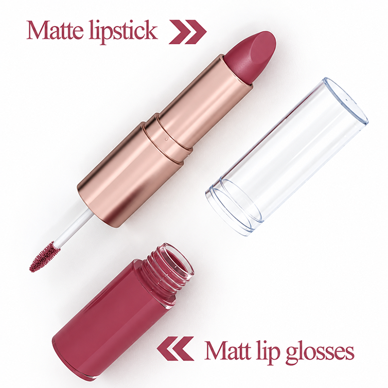 Dual ended lipstick and gloss design
